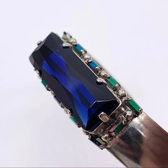 Sorrelli Royal Blue Crystal Cuff Bracelet - Picture 7 of 10